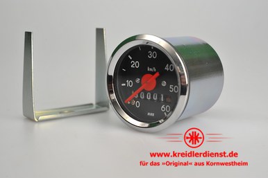 Tachometer vollst. 0-60 km/h (schwarz) Germany